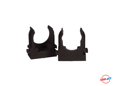 Крепеж-клипса черная для труб для монтажного пистолета