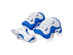 НАБОР ДЛЯ ЗАЩИТЫ: КОЛЕНИ, ЛОКТИ, ЗАПЯСТЬЯ, ДВУХЦВЕТНЫЙ, РАЗМЕР М