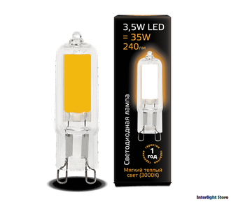 Gauss LED T13 3.5w 830/840 AC220-240v G9