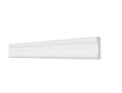 Молдинг Decor Dizain DD25, дюрополимерный, влагостойкий, под покраску, длина 2 м