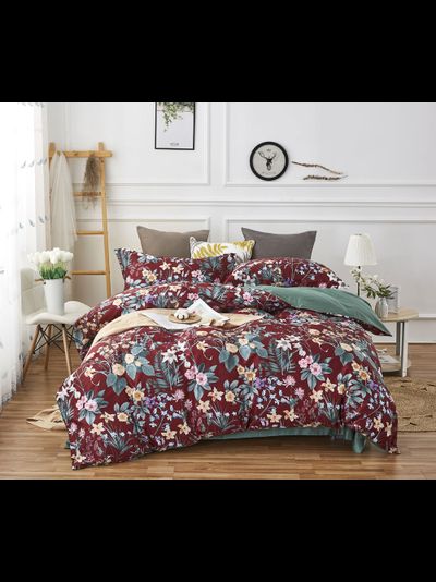 Постельное белье мако-сатин полутороспальное 150x200x1 180x230x1 50x70x1 70x70x1 TIS04-868