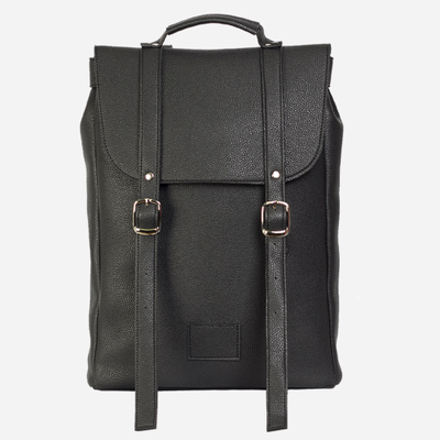 Средний Рюкзак Kokosina Черный из искусственной кожи