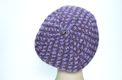 Итальянский фиолетовый берет для женщин