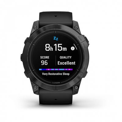 Умные часы Garmin Epix Pro Gen 2 Standard Edition 51 мм, серый, черный силиконовый ремешок (010-02804-21)