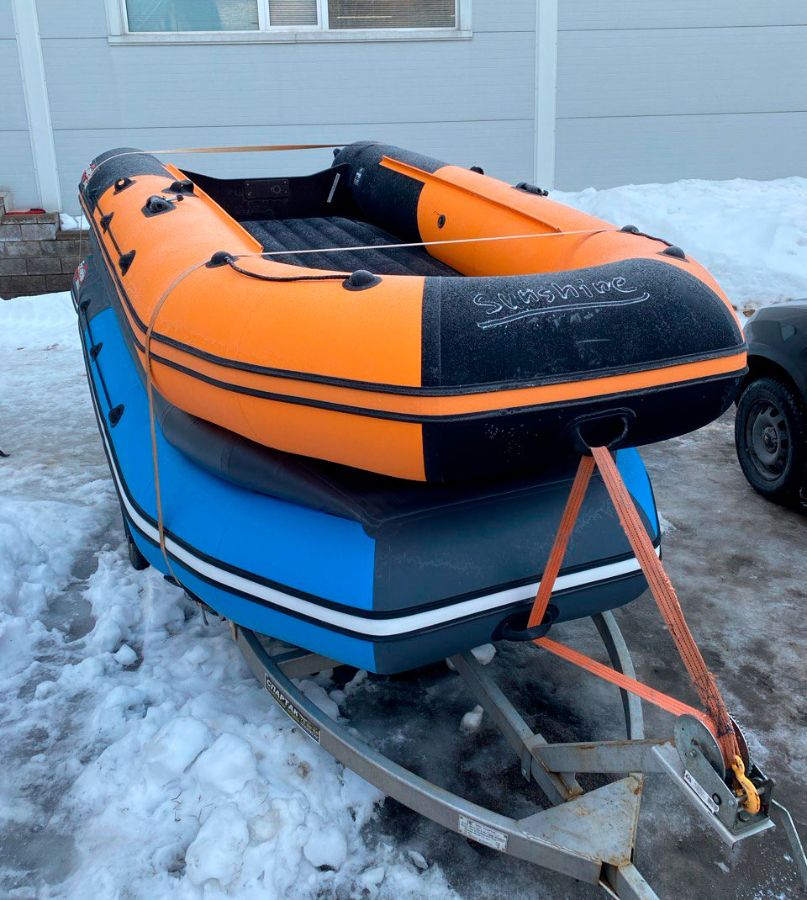 Таймень 3600 и 3800 PRO MAX на прицепе