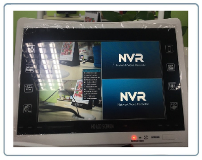 Комплект уличного WiFi/LAN видеонаблюдения, монитор 11" с DVR и 4 беспроводные видеокамеры, Full HD