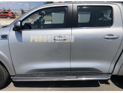 Защита штатного порога d60 для Great Wall Poer 2021-