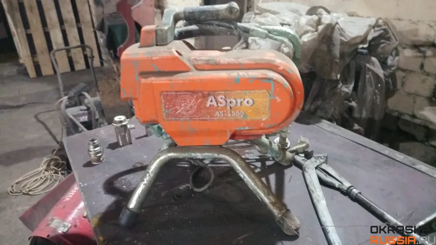 ASPRO-2300 - Окрасочный аппарат - Трудяга, который покрасил не одну тысячу кв. м.