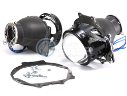 Комплект Hella R New с рамками для замены штатных ксеноновых / галогенных линз автомобиля Subaru Legacy Outback B13 (2003 - 2006) и B14 (2009-н.в.)