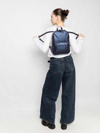 Женский кожаный рюкзак Anzolla Premium indigo (арт. 
3040-56)