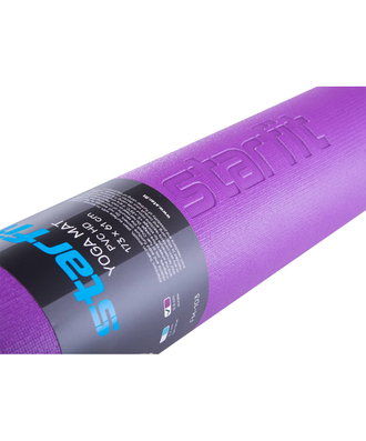 Коврик для йоги STARFIT FM-103, PVC HD, 173 x 61 x 0,6 см, фиолетовый