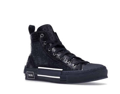 Кеды Converse Dior (Конверс Диор) синие высокие Dior B23 Blue Raised Oblique мужские