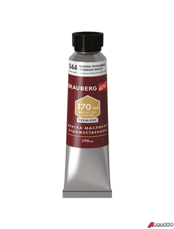 Краска масляная художественная BRAUBERG ART PREMIERE 170 мл, проф. серия, БЕЛИЛА ТИТАНОВЫЕ. 191394