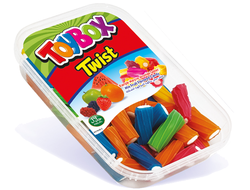 Жевательные Мармелады TOYBOX LICORICE Кислые палочки Твист-микс Радуга 200гр (24)