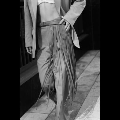 Bonny пояс с бахромой 80 Фуксия