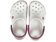 CROCS CROCBAND RAINBOW GITTER CLOG БЕЛЫЕ