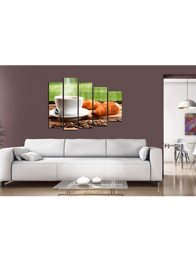 Модульная картина "Горячий сладкий кофе"