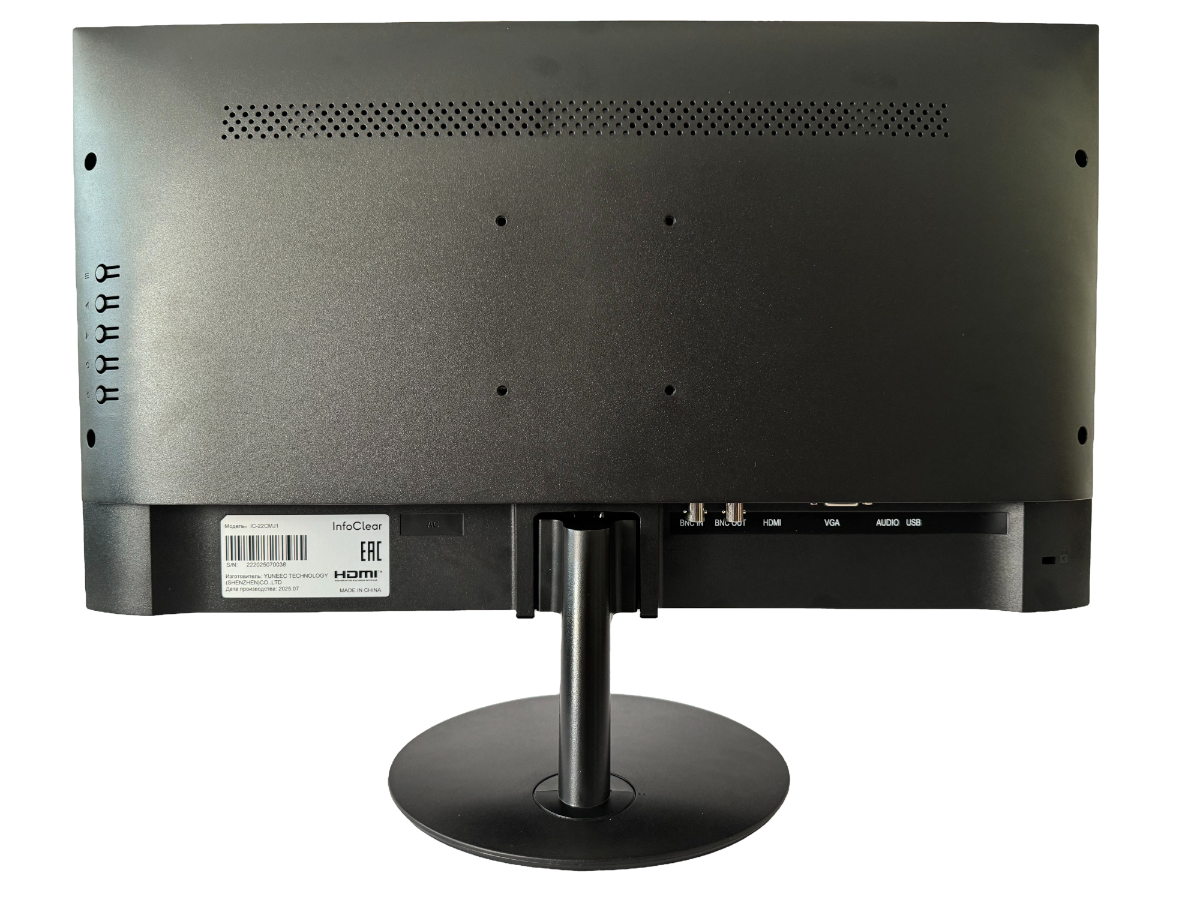 InfoClear IC-24CMJ2 промышленный монитор для систем видеонаблюдения Full HD