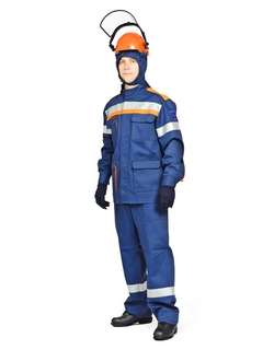 Комплект летний для защиты от электрической дуги СП03-Л V (куртка, брюки), + термостойкое белье, 42 кал/см2