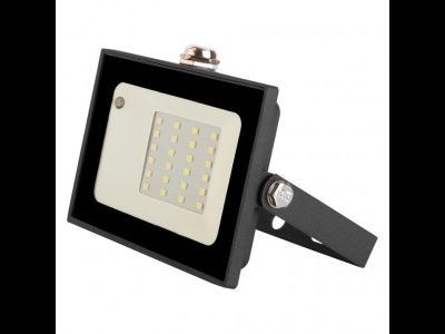Прожектор GENERAL СВ/Д С микроволновым датчиком фотосенсор 20W (1210LM) SMD 6K 100x80x26 IP65 GTAB 403500
