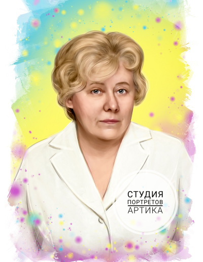 Портрет в Стиле Реализм 1 Человек