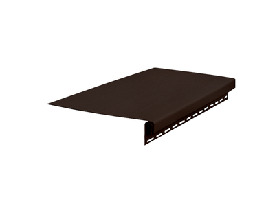 Карнизная доска с J профилем тёмно-коричневая | NORDSITE