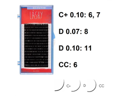 Ресницы чёрные LASHY - Одна длина (16 линий)