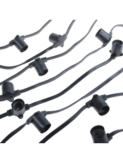 Белт Лайт, 2 жилы, 100м, шаг 40 см, Е27, влагостойкая, IP65, каучук