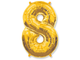 Фольгированная цифра-Золотая