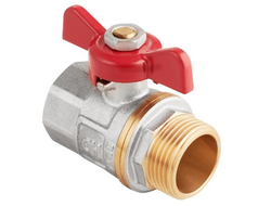 Кран шаровый (ручка-бабочка) внутренняя-наружная резьба /AquaHit™/