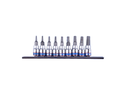 Набор торцевых насадок 1/4", Torx, Т8-Т40 мм, L = 37 мм, 9 предметов KING TONY 2109PR