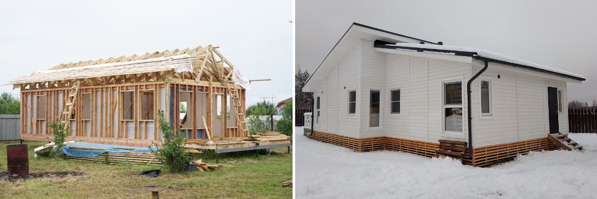 Каркасно-рамочный финский домик