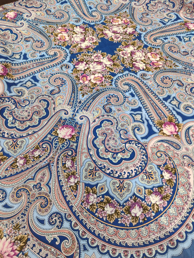 Павловопосадский платок Летний хоровод 2034-1