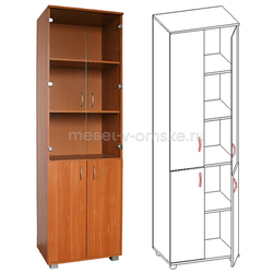 ФР448 Шкаф со стеклом Ш60.03. Размер: 600х2000х420.