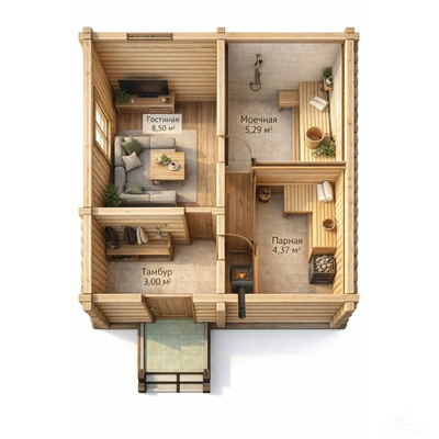 "Комфорт" 22м2 5х5