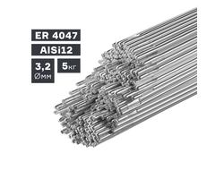Пруток сварочный TIG, алюминий ER 4047 (AlSi12), ? 3,2 мм, 5 кг