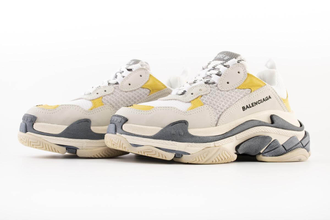 Кроссовки Balenciaga Triple S Light Grey/Yellow