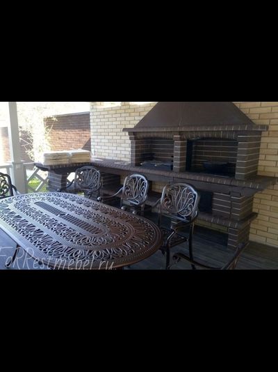 Обеденный комплект из литого алюминия ASTRA 8