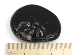 Турмалин черный, Шерл, полировка плоская, Бразилия (40*32*8 мм, 26 г) №35669