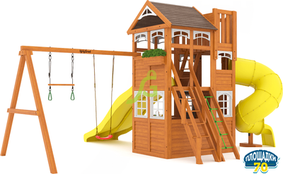 Детская площадка IgraGrad Клубный домик 4 Luxe с двумя горками