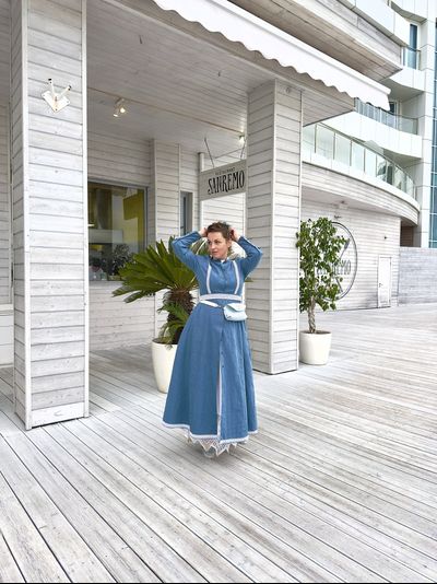 Платье  "Адмиральское" из крапивы