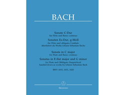 Bach, J.S.: Sonatas for Flute and Basso continuo/Obligato Harpsichord BWV1033, BWV1031, BWV1020