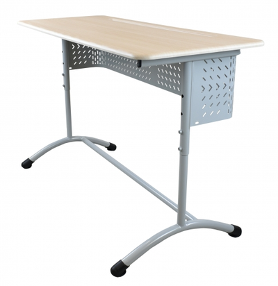 Стол ученический МЕГА двухместный, регулируемый, с перфорированным экраном
