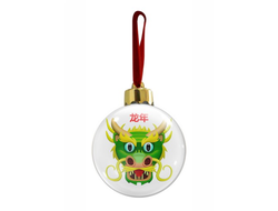 Новогодний ёлочный шар год Дракона №7