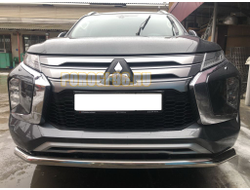 Защита переднего бампера d60 для Mitsubishi Pajero Sport (2021-...)