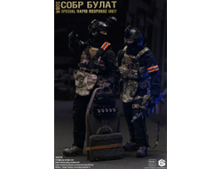 Боец спецназа МВД СОБР "Булат" - Коллекционная ФИГУРКА 1/6 СОБР Булат Special Rapid Response Unit (SOBR) (26067R) - Easy&Simple