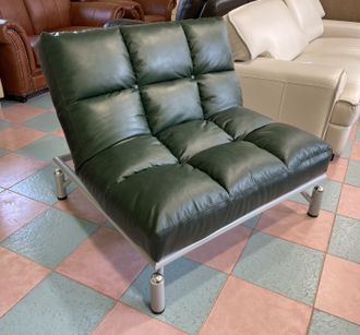 Кожаное раскладное кресло. Новое. Финское.