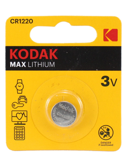 Батарейка литиевая Kodak CR1220 1шт