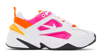 Купить кроссовки Nike M2K Tekno White розовые с оранжевым в СПБ