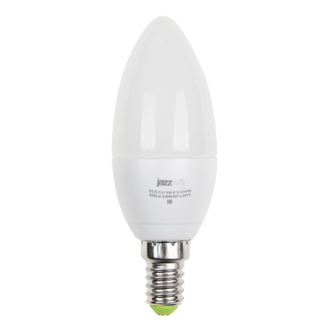 Лампа светодиодная PLED- ECO-C37 5w E14 3000K 400Lm Jazzway свеча